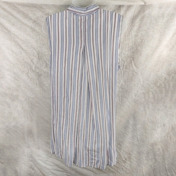 BeachLunchLounge Striped Sleeveless Button Up NWT🔖 - Picture 5 of 8